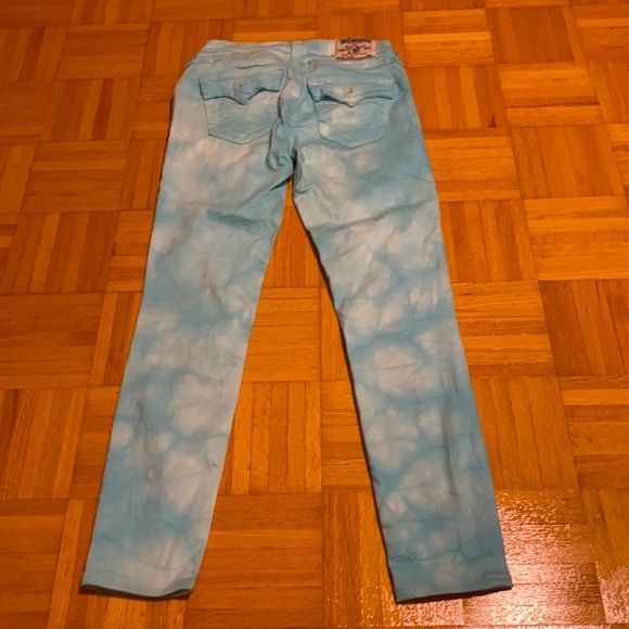 True Religion 27 women’s jeans blue white tie dye - Picture 4 of 5